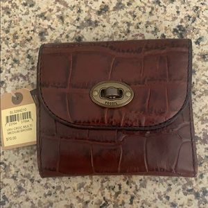 Fossil leather wallet